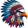 Aigle amérindien Peaux rouges américaines