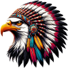 Aigle amérindien Peaux rouges américaines