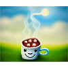 Autistic Art – sun-kissed coffee