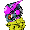 Cyberpunk Cyborg Robot
