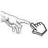 Pixel Pointer Hand Art