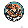Saxophone player is the jazz guru