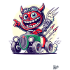 Little Italian car devil