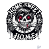 Sweet Home Emo Punk Skull