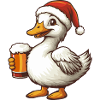 Goose Christmas Beer Funny