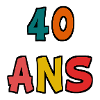 40. 40 ANNI. 40° ANNIVERSARIO. 40 ANNI.