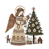Christmas angel with Scandinavian charm