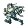 Santa Claus Playing Football