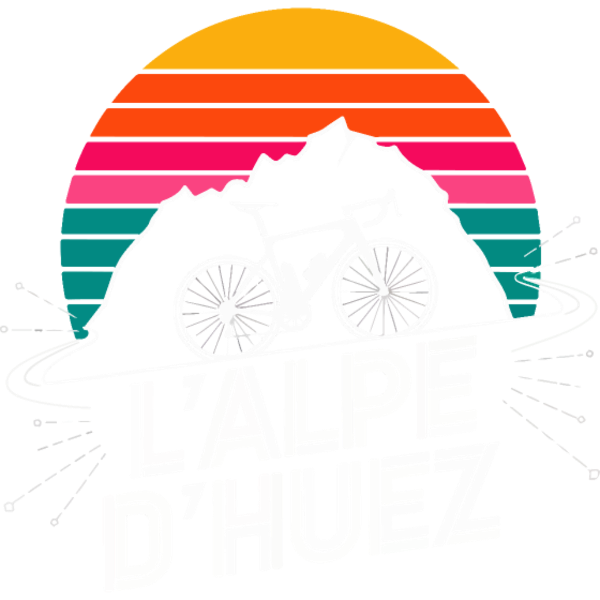 Koszulka "L’Alpe d’Huez Retro Cycling Design"
