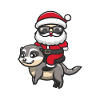 Meerkat Santa Claus