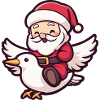 Colombe Oiseau Père Noël