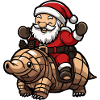 Armadillo Santa Claus