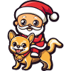 Chihuahua Chien Père Noël