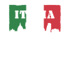 Italian flag with lettering Italia