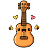 Ukulele Cartoon Style