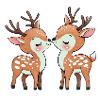 zwei Rentieren / Deers