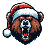 Christmas Grizzly Bear