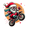 Cool Biker Santa