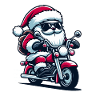 Santa Claus Biker