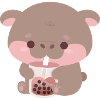 Boba Moo Deng Hippo