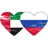 United Arab Emirates Russia Heart