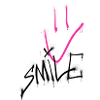 Smile black pink 001