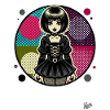 Coole Punk-Emo-Girl