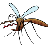 Scared Mosquito Cartoon