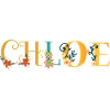 CHLOE Nome Arte Con Fiori Ricamati