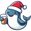 Baleine Noël Bière Drôle