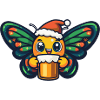 Papillon Noël Bière Drôle