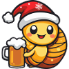 Snail Christmas Beer Funny