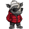 Nashorn Winter Comic