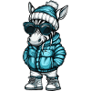 Zebra Winter Comic