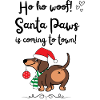 Santa paws - christmas dachshund