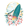 Surfboard Cartoon