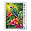 Airbrush-Illustration "Parrot 02" EN