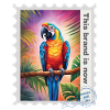 Airbrush-Illustration "Parrot 03" EN