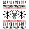 Retro Christmas Pixel Pattern