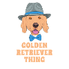 Hipster Golden Retriever