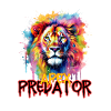 Watercolor Apex Predator Lion Tee
