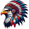 Aigle amérindien Peaux rouges américaines