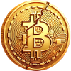 Conception de pièce Bitcoin fissurée
