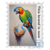 Airbrush-Illustration "Parrot 09" EN