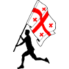Flag Georgia Man Running