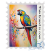 Airbrush-Illustration "Parroti 10" EN