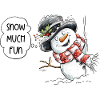 Funny Snowman Saying I Winter Christmas