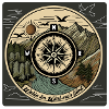 Follow the path Compass Mountains Motivation