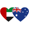 United Arab Emirates Australia Flag