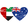 United Arab Emirates Australia Flag